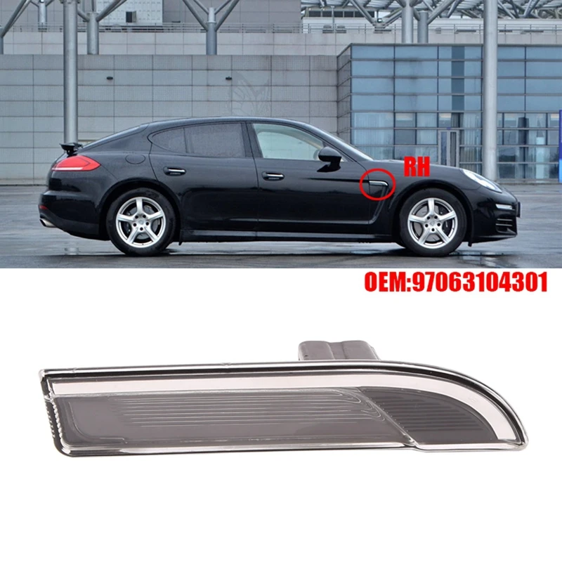 1 пара автомобильных передних брызговиков Задний сигнал поворота для Porsche Panamera 970