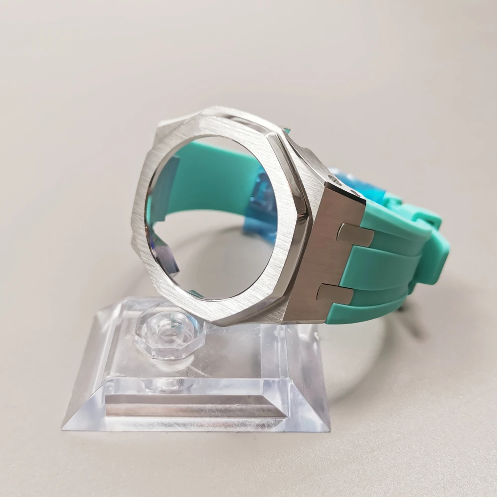 

New Design GA2100 Tifany Blue Watch Strap and Metal Bezel For GA2110 Watchband and Bezel Modification with Tools and Screws