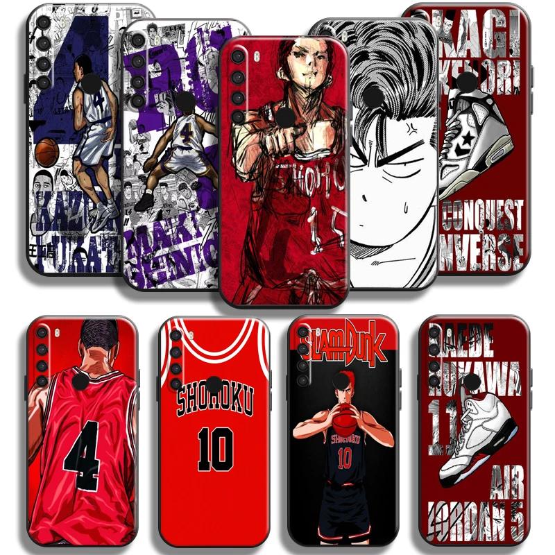 

SLAM DUNK For Xiaomi Redmi Note 8 8 Pro 8T For Redmi 8 8A Phone Case Soft Liquid Silicon Back Funda Coque Carcasa