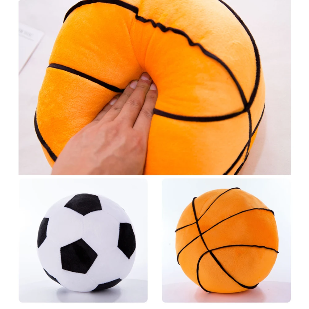 

Плюшевые футбольные мячи, пушистые игрушки, мягкая плюшевая подушка для баскетбола, мягкая плюшевая футбольная Набивная игрушка, подарок д...