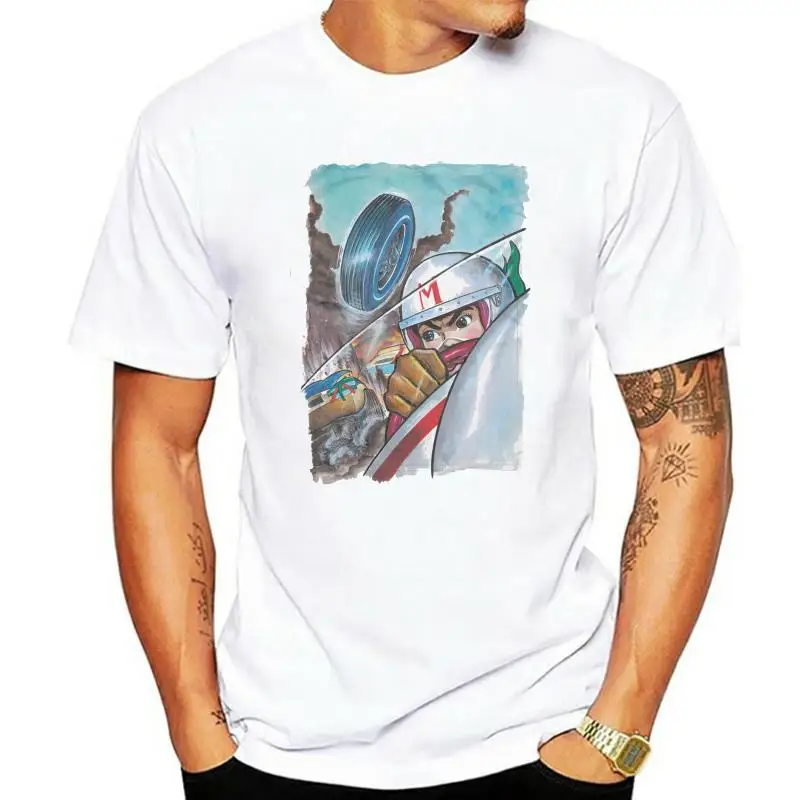 

Speed Racer Poster Crash Official Mens T-shirt (White) men t shirt