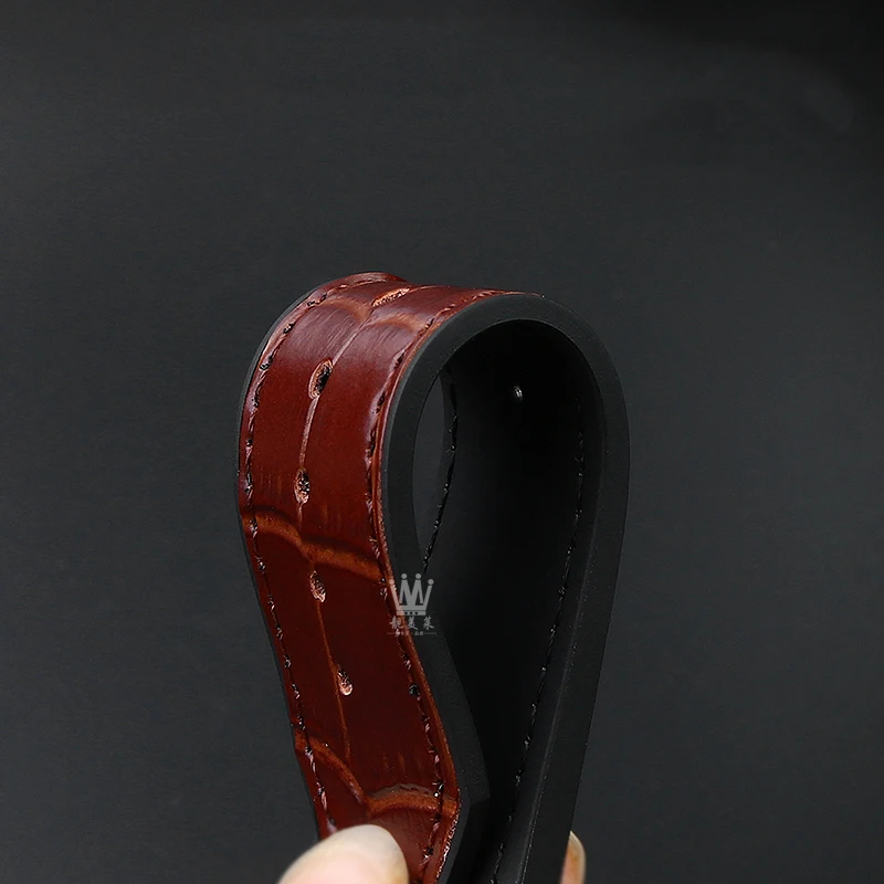 Genuine Leather Watch Band For Hublot Big Bang Series Cowhide Strap Men Wristband With Tools Accessories Black Brown 26*19mm