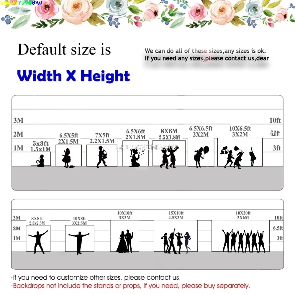 Фон для фотосъемки с днем рождения на заказ размер в ассортименте