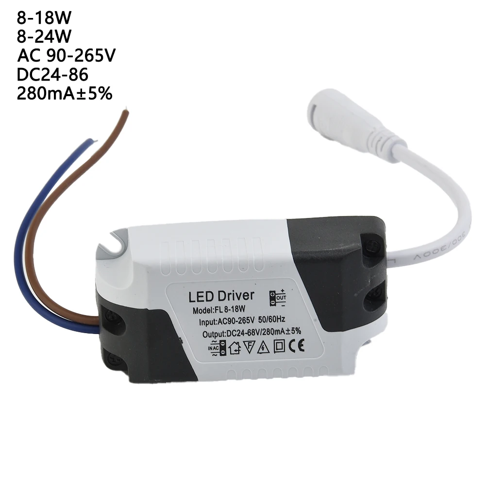 

Светодиодный Driver AC 110V 220V To DC 12V DC 24V 8-18W 8-24W для светодиодов