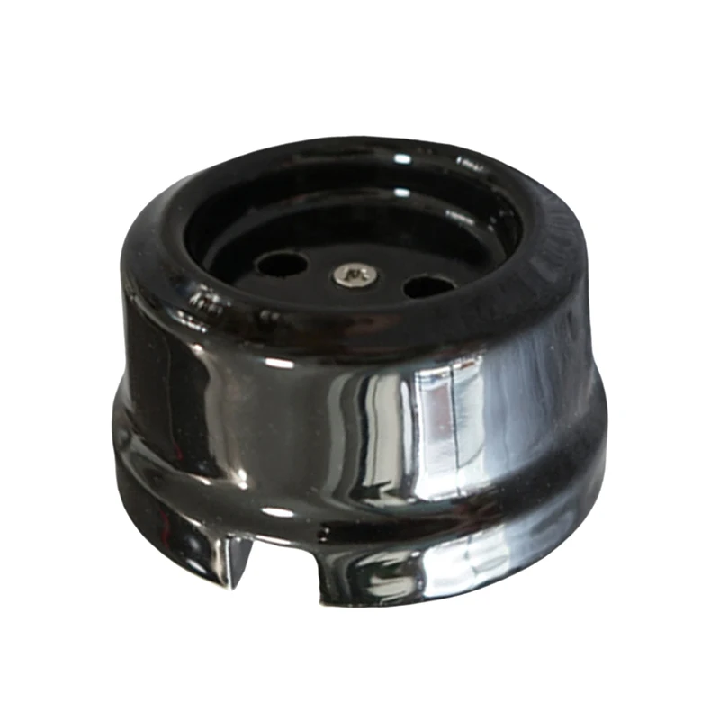 

Винтажная керамическая розетка чёрная