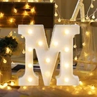 Светодиодная подсветка в виде букв, s светильник ительный прибор из теплого белого пластика, цифровой светодиодный светильник для вечерние ринки, свадьбы, Рождества