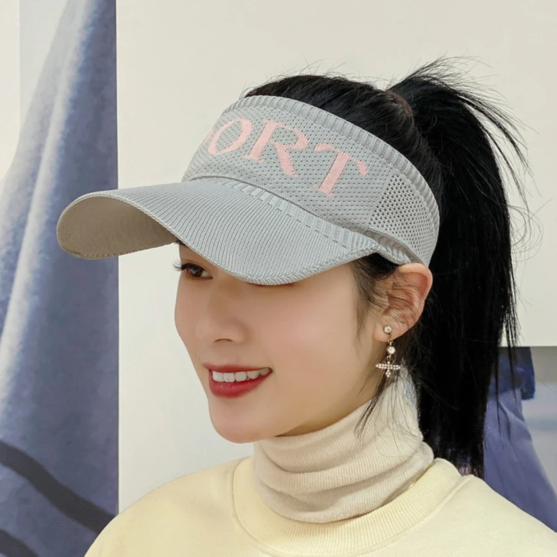 

Empty Top Hat Summer Sunshade Sun Hat Korean Version Knitted Baseball Peaked Cap Outdoor Sports Sun Hat For Adults And Children