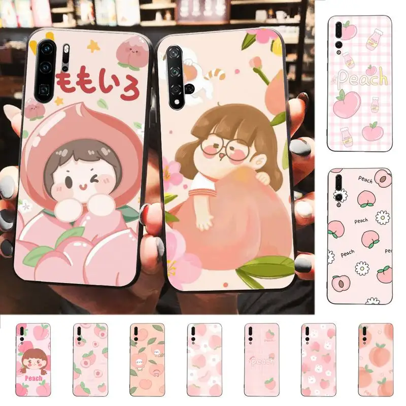 

Fruit Peach illustration Phone Case for Huawei P30 40 20 10 8 9 lite pro plus Psmart2019