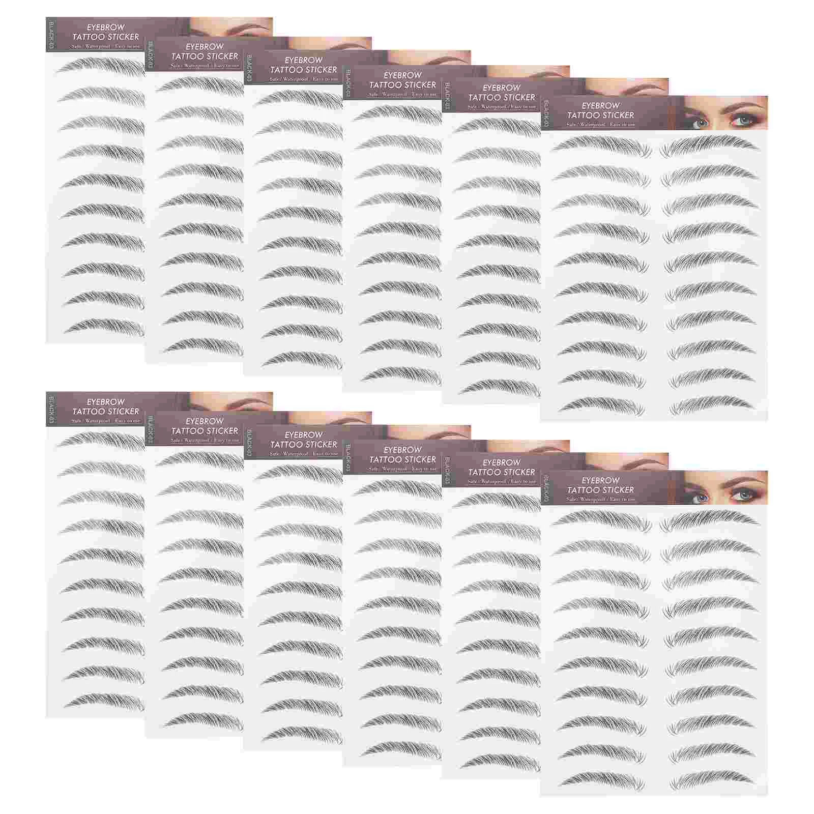 

Eyebrow Stickers Sticker Brow Imitation Temporary Waterproof Fake Hair Ecological Bionic Transfer Eyebrows Transfers Makeup