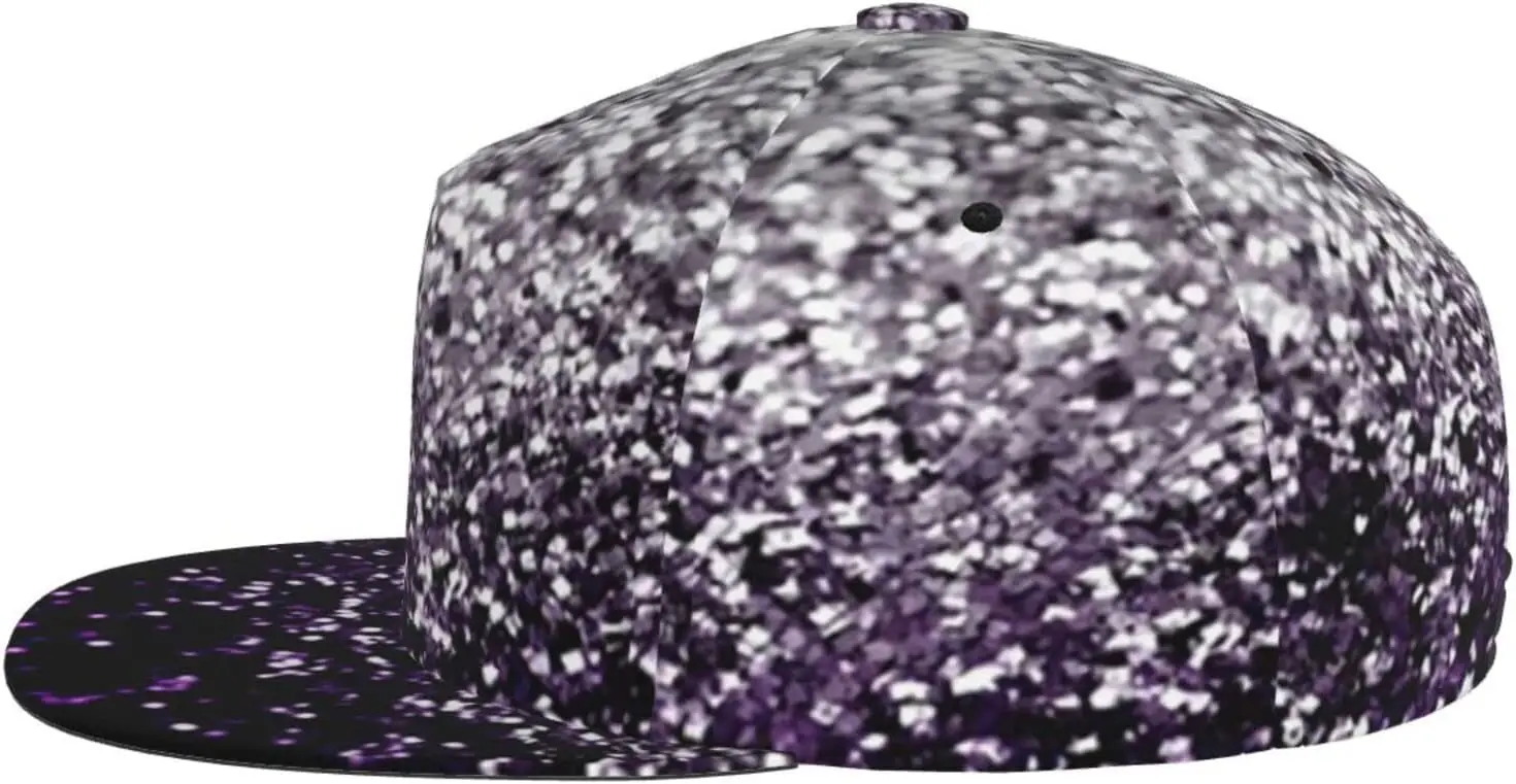 Бейсболка унисекс в стиле хип-хоп с плоским козырьком и блестками