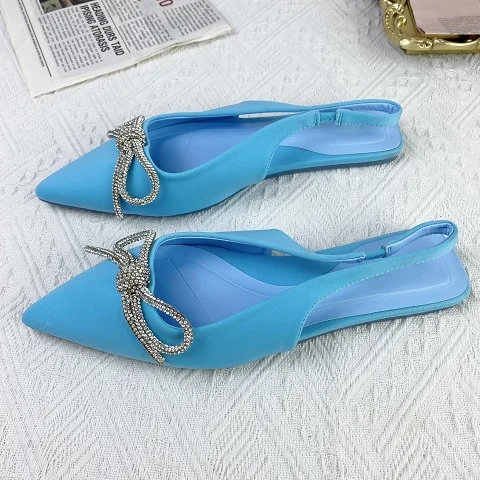 New Women Transparent Pumps Woman Rhinestone Sandals 2023 Spring Summer Sexy Party Pumps Stiletto Pointed Toe Slingback Heels