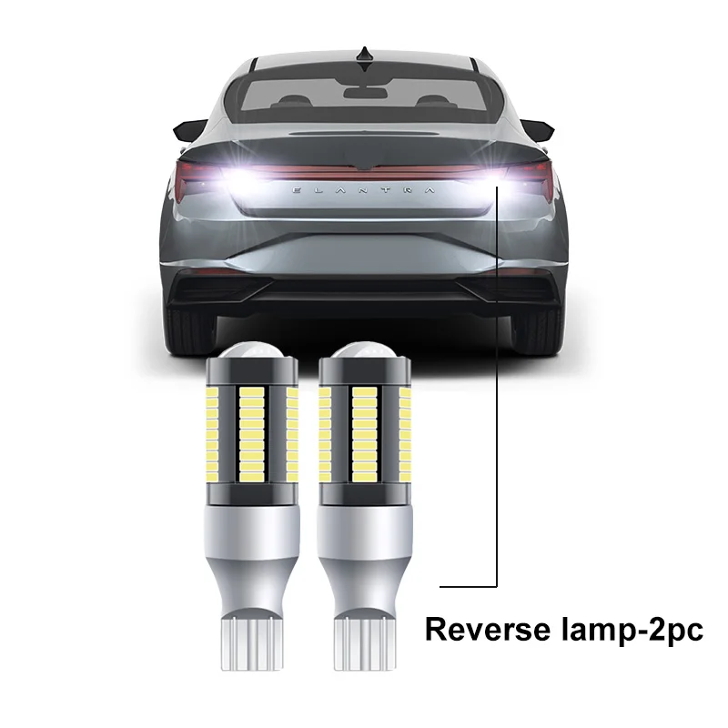 Светодиодная лампа для Hyundai Elantra CN7 2021 2022 2023 2024 Светодиодные лампы заднего указателя поворота Резервная лампа освещения номерного знака Canbus