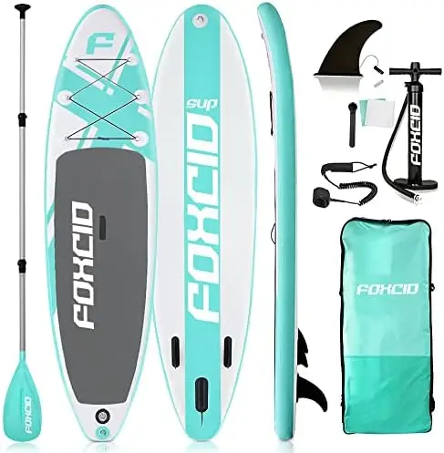

Stand Up Paddle Board (6 Inches Thick) with Premium SUP Accessories & Carry Bag | Wide Stance, Bottom Fin for Paddling, Surf Whi