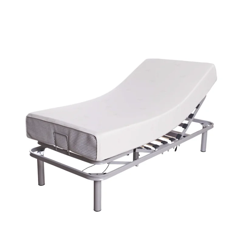 Electric Adjustable Folding Bed With Mattress Single Bed