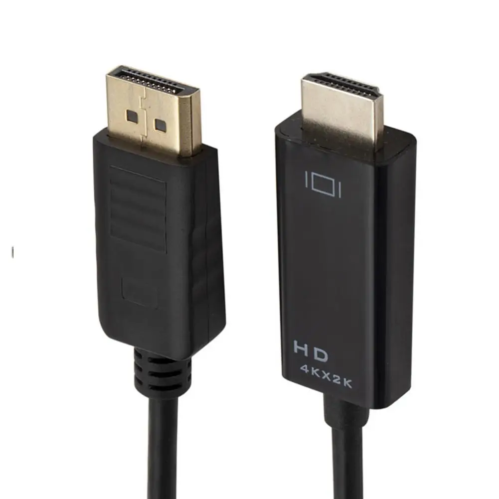 1 шт. адаптер 4K DisplayPort в HDMI-совместимый видеоаудио кабель DP порт дисплея к
