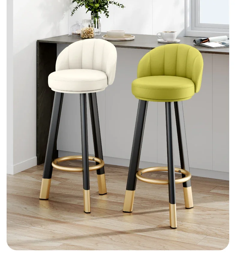 Барный стул с тремя ногами роскошный удобный мягкий эргономичный для офиса