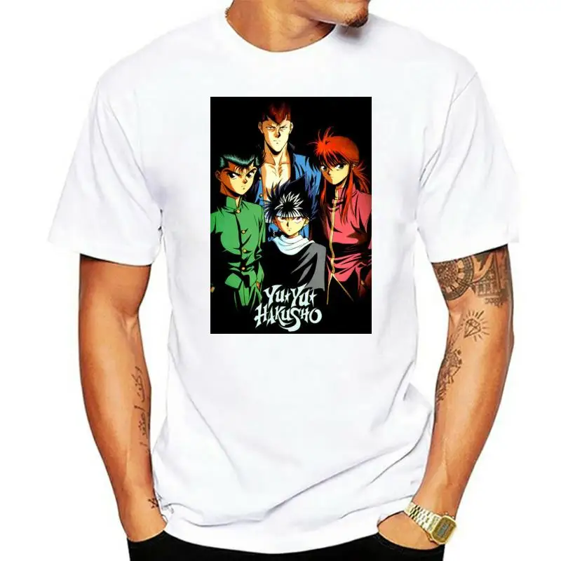 

2022 Summer T Shirt New Yu Yu Hakusho Retro Anime Cartoon Men's Black T-Shirt Size S to 3XL T Shirt