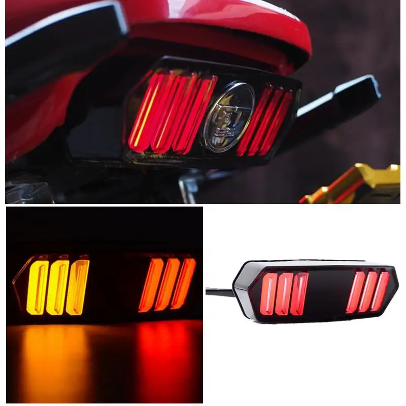 

Motorcycle LED Tail Light Turn Signal Running Brake Stop Indicators Turn Lamp For Honda Grom MSX125 CBR650F CTX700 CTX700N