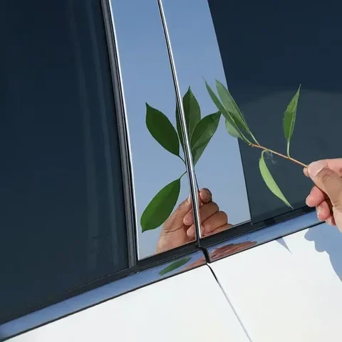 6 шт. глянцевые черные столбики для стойки подходит для Ford Fusion 2014-2019 2020 2021 отделка двери окна BC столбик Наклейка декоративная крышка