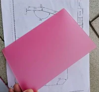 1pcs 400x400mm t3mm pink frosted matte acrylic board plastic plexiglass plate