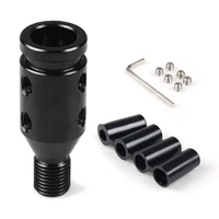 universal car manual gear shift knob adapter m12x1 25 aluminum threaded shifter with wrench screws hoses kits