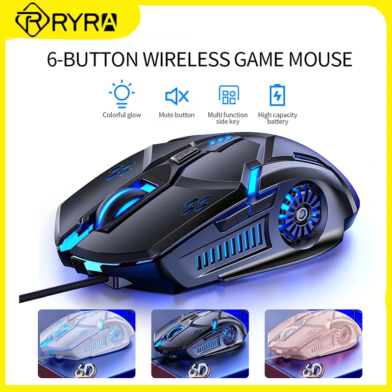 

RYRA 1600DPI Mouse Wired Gaming Pc Gamer Mouse Mute Mice Mouse Gamer Mechanical USB Gaming Mouse Mice For Laptop PC Macbook