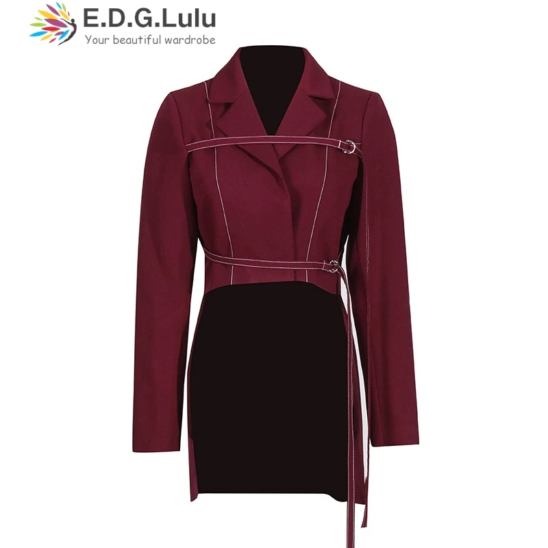 EDGLuLu женский комплект из 2 предметов наряд с отложным воротником длинными