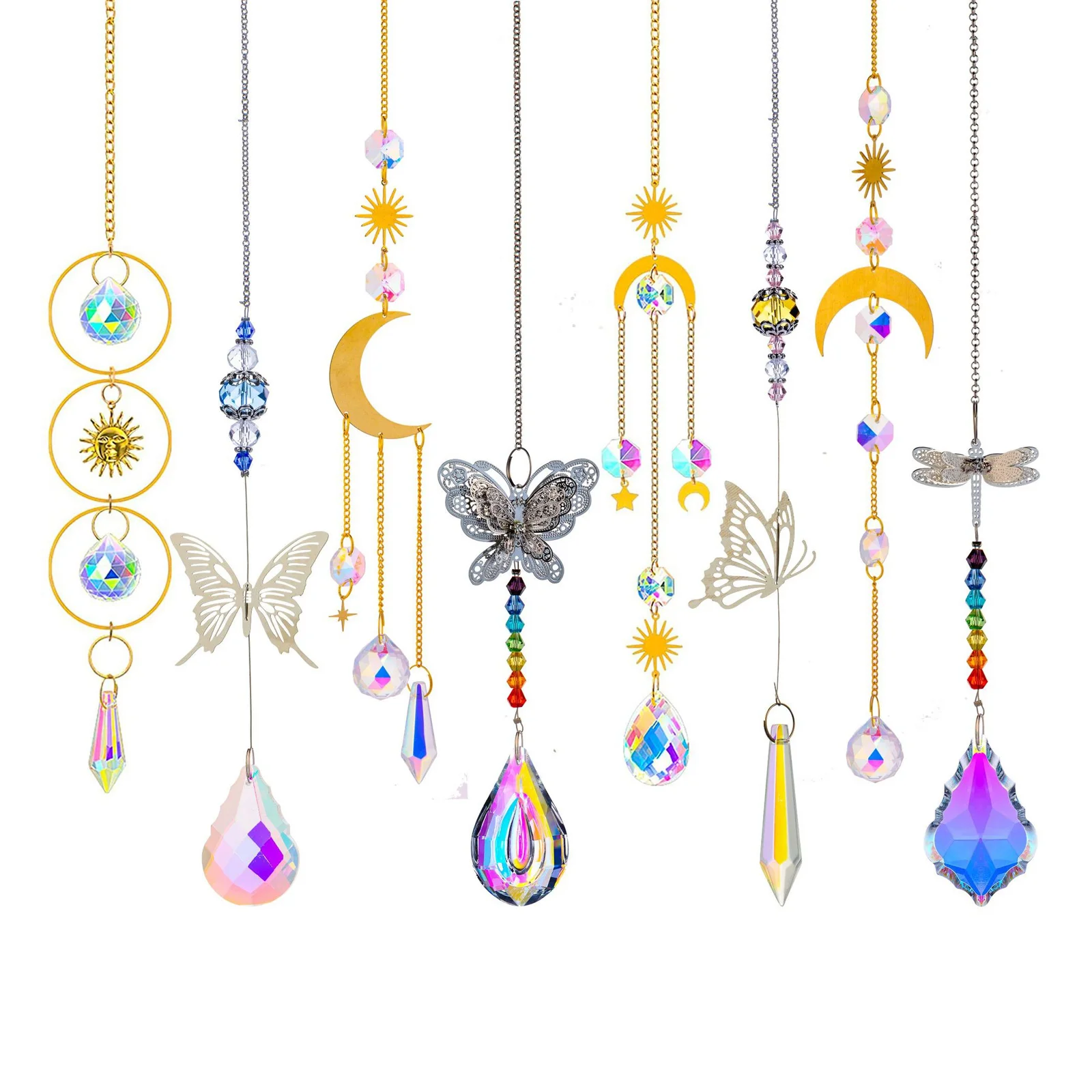 

К9 Хрустальный Ловец Солнца, хрустальное освещение, подвесной Ловец Солнца, латунный стиль, Ловец радуги