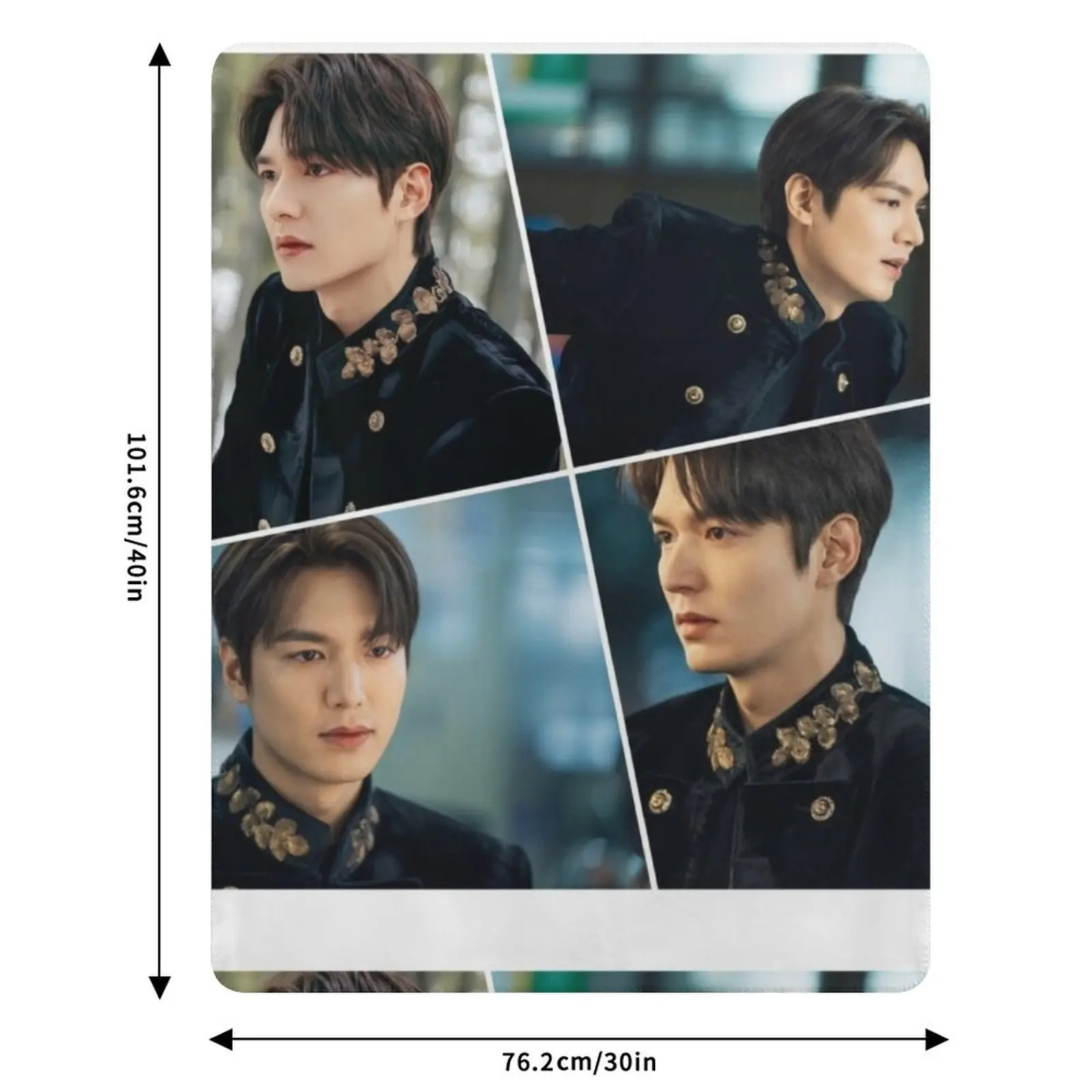 Плед Lee Min Ho The King Handsome Collage, уютное теплое одеяло для декора спальни (art.: 3920dc2d8b9f6) - 3920dc2d8b9f6