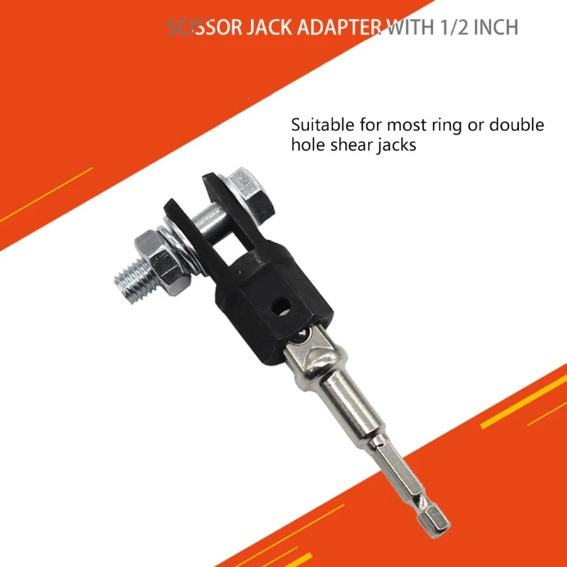 

Scissor Jack Adapter for Use with 1/2 Inch Drive/Impact Standard for Leveling