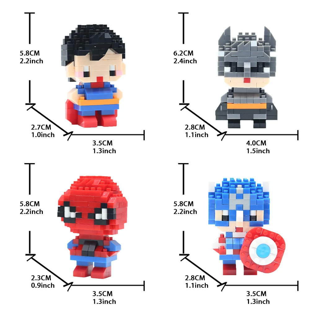 Строительные блоки Disney Mini Connectini, фигурка из частиц, подвижная сборная модель, мультяшная головоломка, персонаж, игрушки для подарков на день рождения (art.: 3920d2c347be2) - 3920d2c347be2