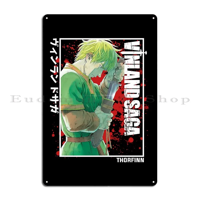 Vinland Saga Thorfinn металлический знак плакат дома индивидуальный гостиная кино