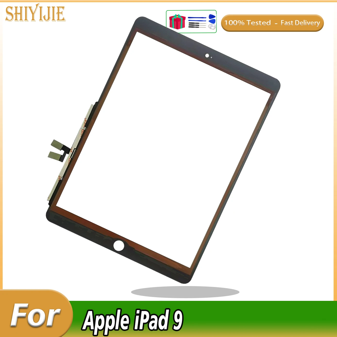 

10.2" Touch Panel For iPad 9 9th A2602 A2604 A2603 A2605 2021 Gen Touch Screen Digitizer Front Outer Glass Replacement