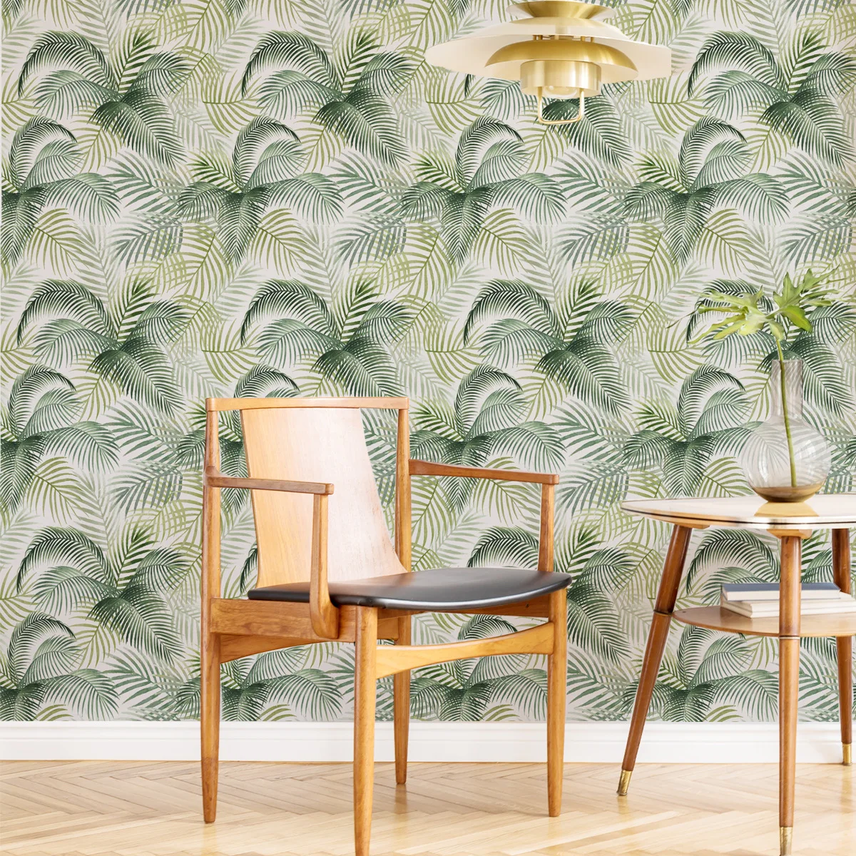 

Wall Stickers Simple and Fresh Leaves with Adhesive Wallpaper living bedroom porch wallpaper dormitory store cabinet renovation