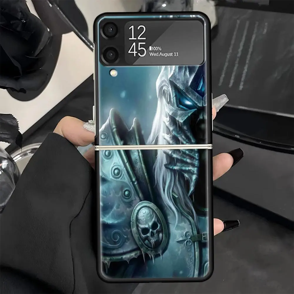 Чехол для телефона W-World Of W-Warcraft W-Wow Samsung Galaxy Z Flip 6 5 4 3 5G черный твердый чехол ZFlip6 ZFlip5