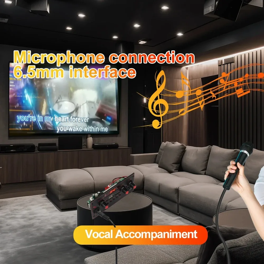 Плата mp3-декодера с Bluetooth 5 0 2*10 Вт 20 усилитель аудиоплеер В сделай сам mp3-плеер