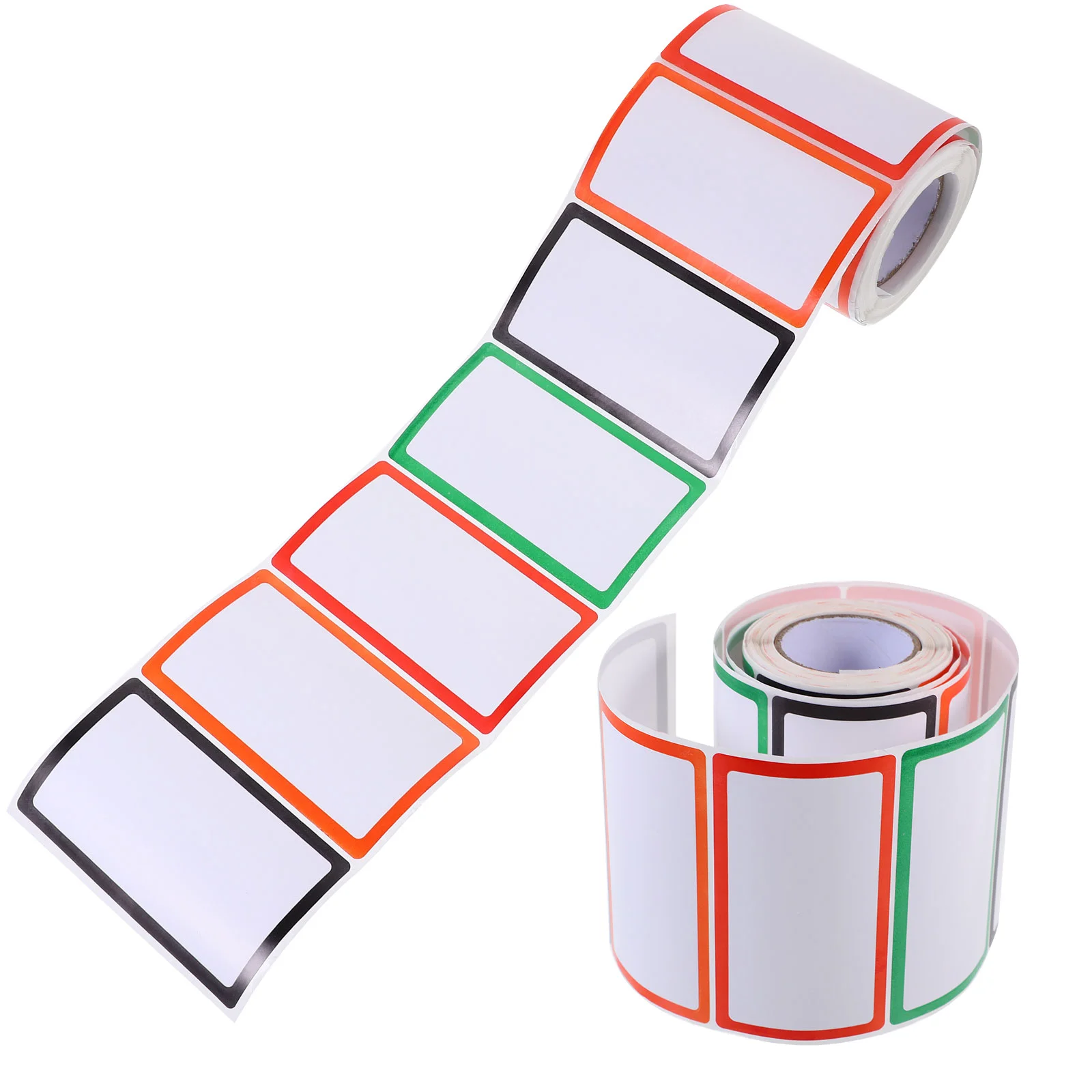 

2 Rolls Name Tag Stickers Label Labels Dry Erase Blank Sticky Tags Coated Paper Office Small Notes