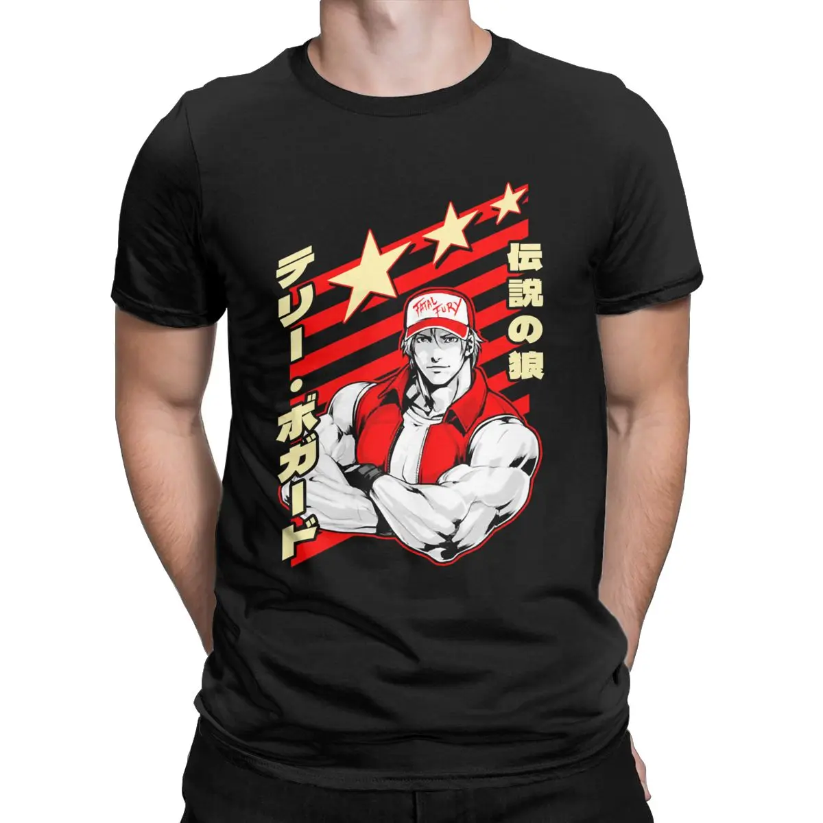 

Cool Terry Bogard Classic T Shirt Men's shirt Round Collar 100% Cotton T Shirts Short Sleeve Tee Shirt Plus Size Clothing