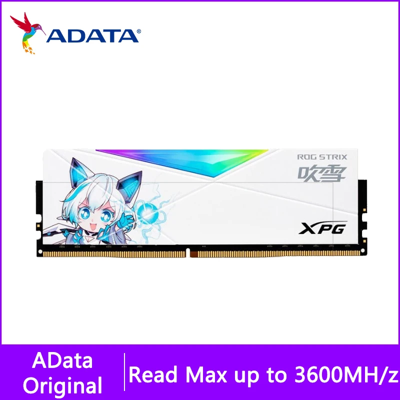 

ADATA XPG D50 RGB ChuiXue DDR4 RAM 16GB 8GB PC4 3600Mhz U DIMM 288pin for Computer PC Desktop Memory 8G 16G ram ddr4