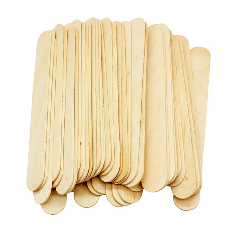 

500PCS 6 Inch Wooden Multi-Purpose Popsicle Sticks ,Craft, ICES, Ice Cream, Wax, Waxing, Tongue Depressor Wood Sticks