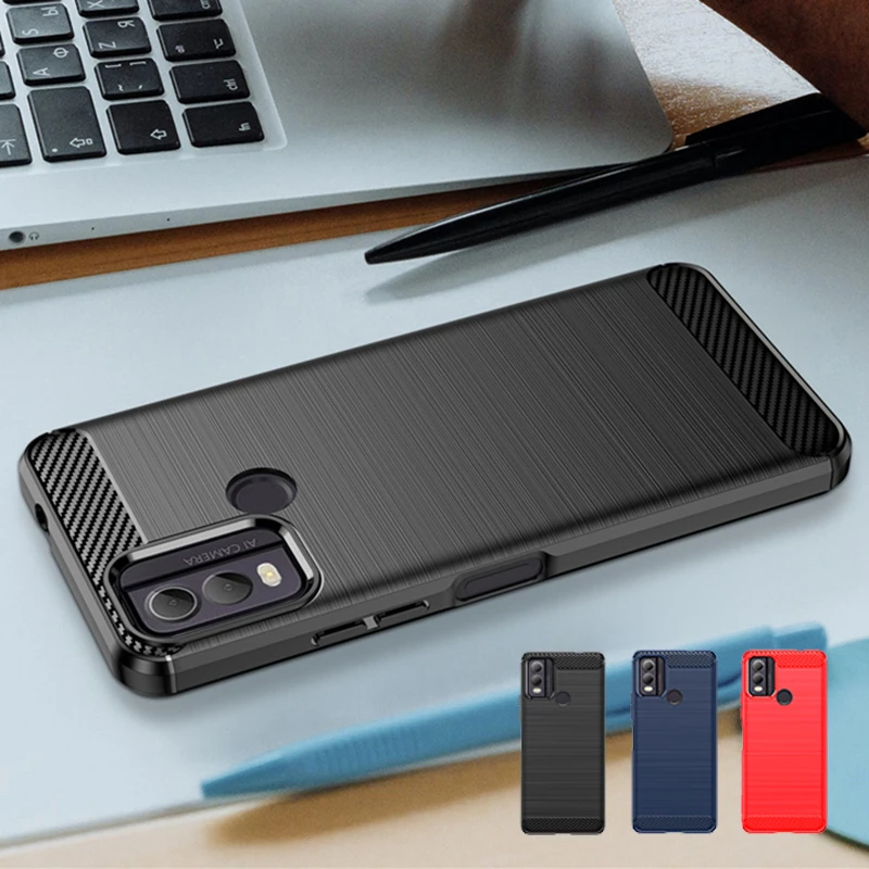 

For Nokia C22 Case Cover Nokia C22 Capas Shockproof Phone Bumper Back Soft TPU New Silicone Carbon Fibre Fundas Nokia C 22 C22