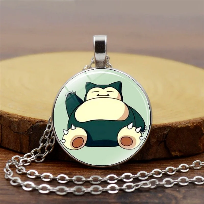 Ожерелье с подвеской из драгоценного камня в стиле аниме Покемон Пикачу | Дом и
