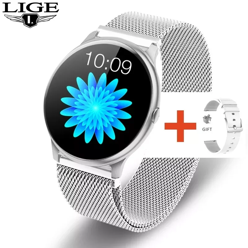 

LIGE Fashion Sport Smart Watch Men Women Fitness tracker man Heart rate monitor Blood pressure function smart watches For iPhone