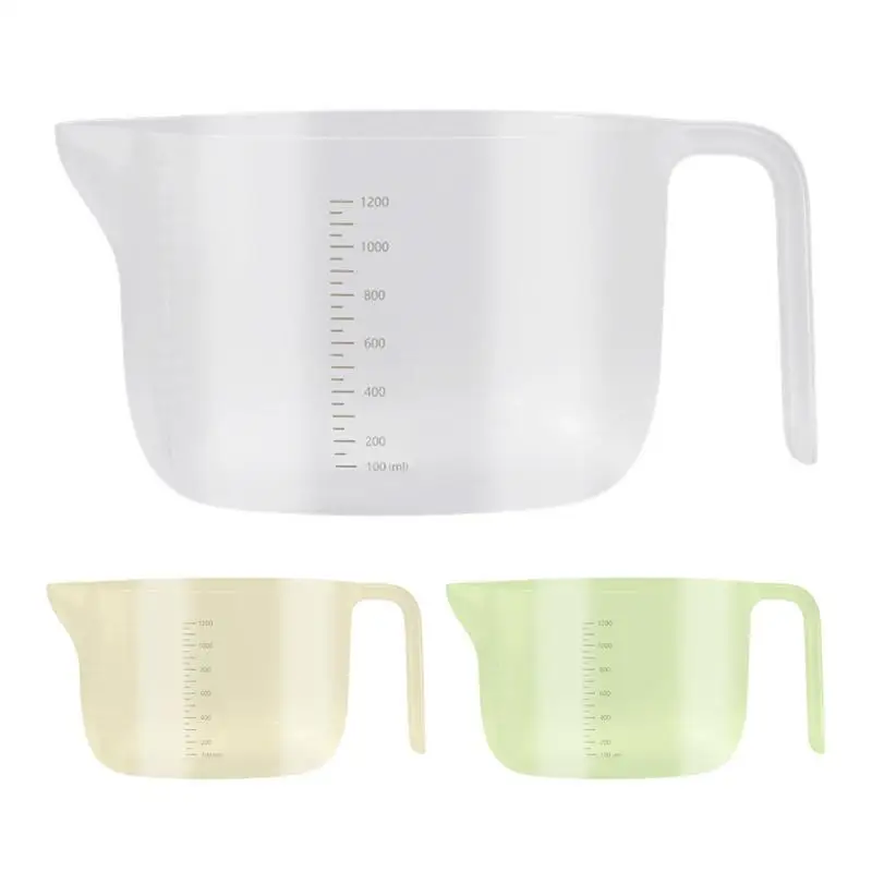 

Portable Filter Measuring Cup Universal Plastic Transparent Graduated Measures Cup Durable Household Baking Measuring Mug
