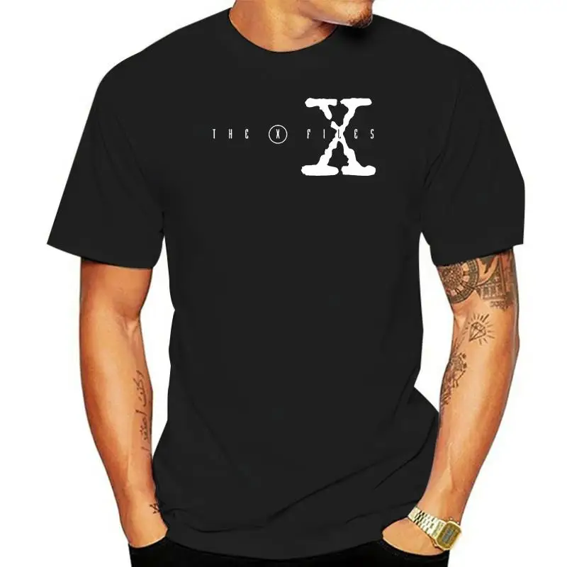 Модная мужская футболка с коротким рукавом X Files Show TELEVISIVO Tees In Cotone Casual La Logo Mulder Scully