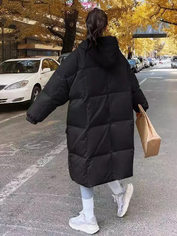 AOSSVIAO Parkas Winter Coat Women Fall 2022 New Korean Fashion Oversized Jacket with A Hood Loose Coats Elegant Ladies Outerwear