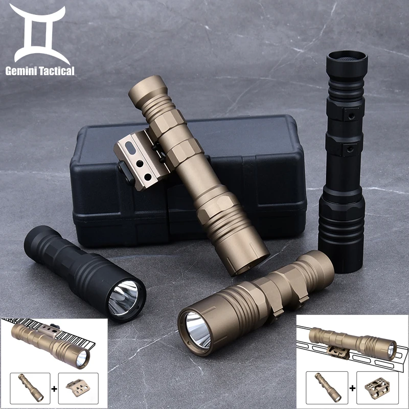 New Tactical PLHv2 Metal Modlit Flashlight 1300Lumen SST40 White LED With Torch Base Airsoft Rifle Hunting Weapon Scout Light