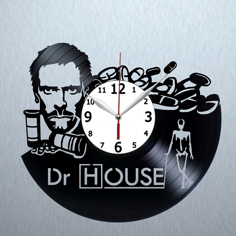 

HOUSE HANDMADE VINYL RECORD WALL CLOCK Silent Clocks Figure Silent Wall Clocks Livingroom Home Decor Quartz Timer