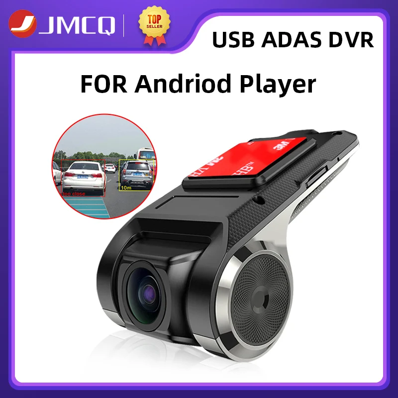 JMCQ USB ADAS Car DVR Dash Cam HD For Car DVD Android Player Navigation Floating Window Display LDWS G-Shock