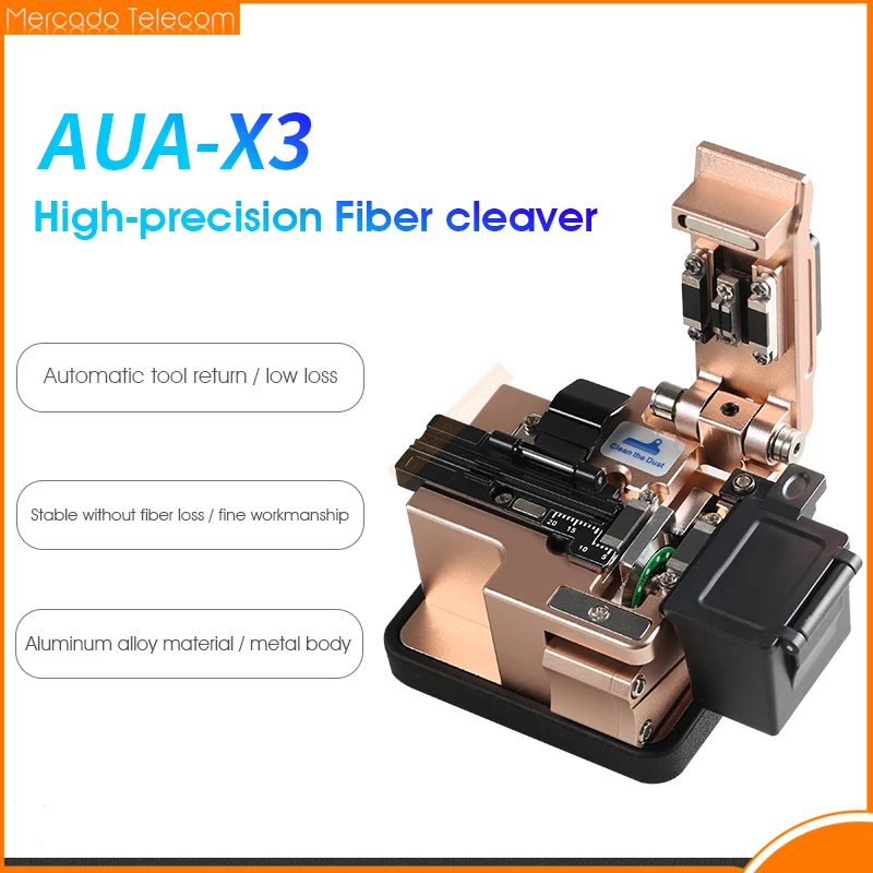 High Precision Fiber cleaver AUA-X3 Cable Cutting Knife FTTT Fiber Optic Knife Tools cutter cleaver 24 surface blade